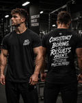 Consistency Is Boring But Results Aren't Heavyweight Oversized T-Shirt