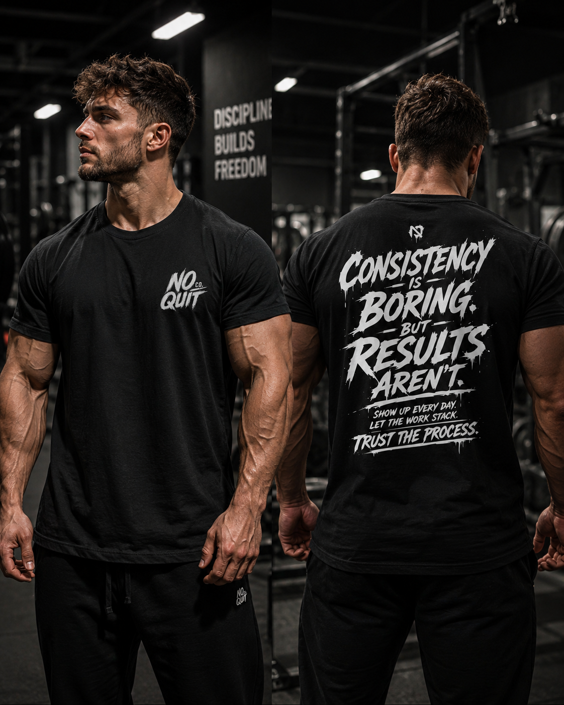 Consistency Is Boring But Results Aren't Heavyweight Oversized T-Shirt