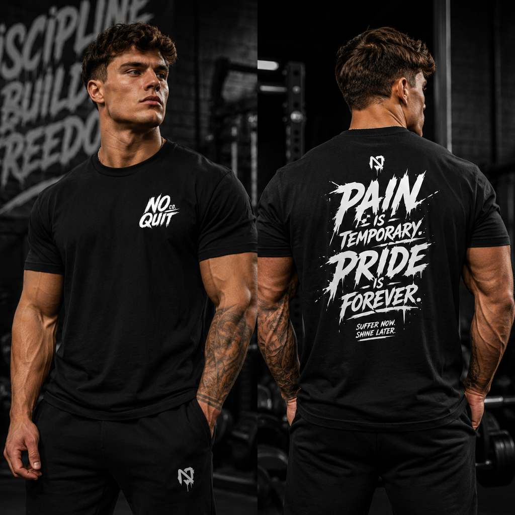 Pain Is Temporary Pride Is Forever Oversized Heavyweight T-Shirt