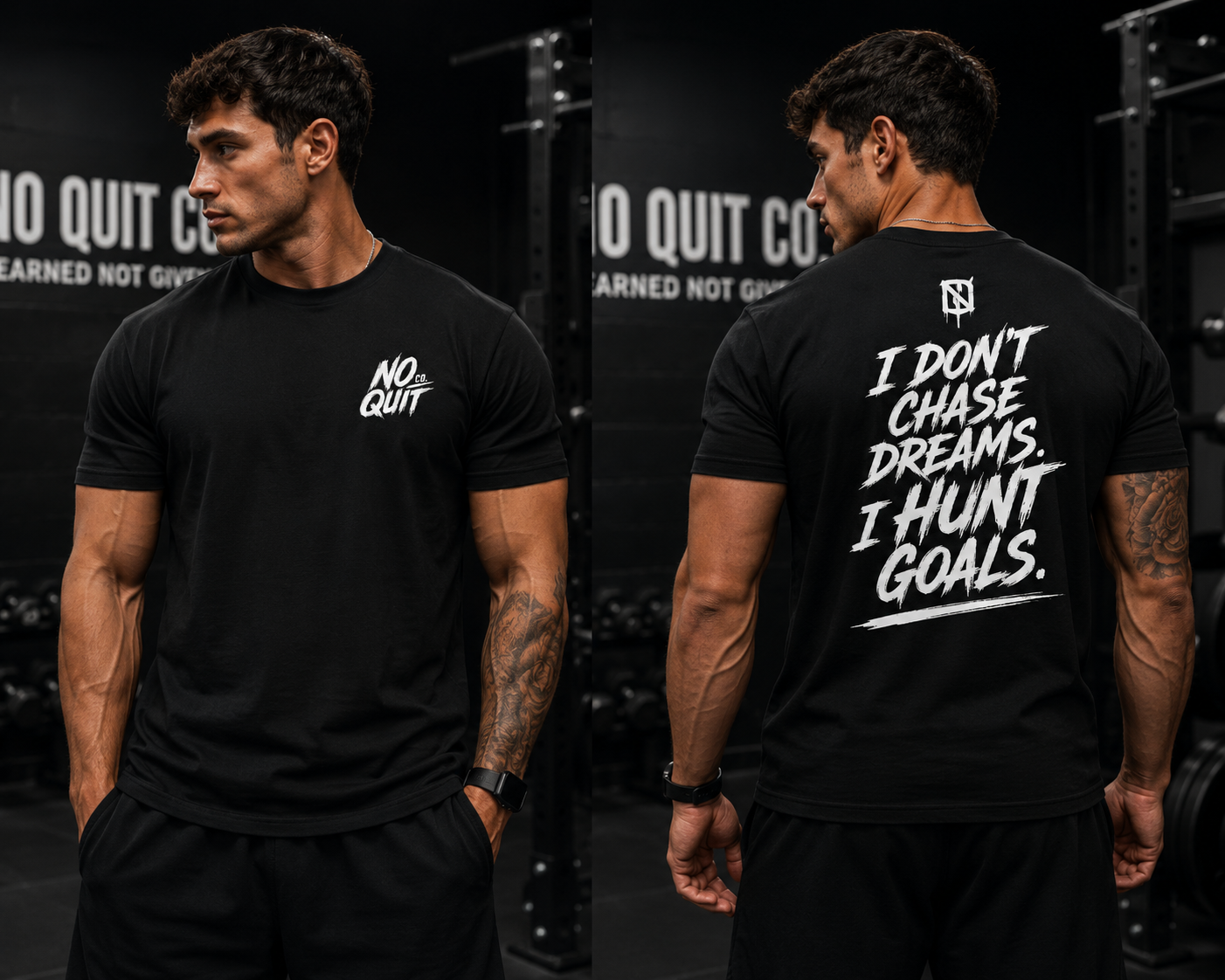 I Don't Chase Dreams I Hunt Goals Heavyweight Oversized T-Shirt