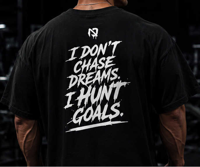 Not Quit Co - I hunt Goals Motivational Gym T-Shirt