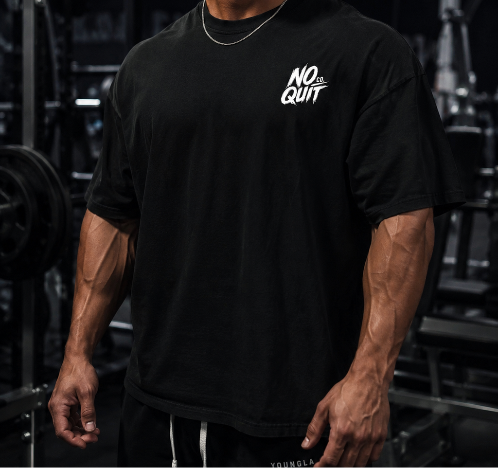 No Quit Co Logo Front Gym Motivational T-Shirt