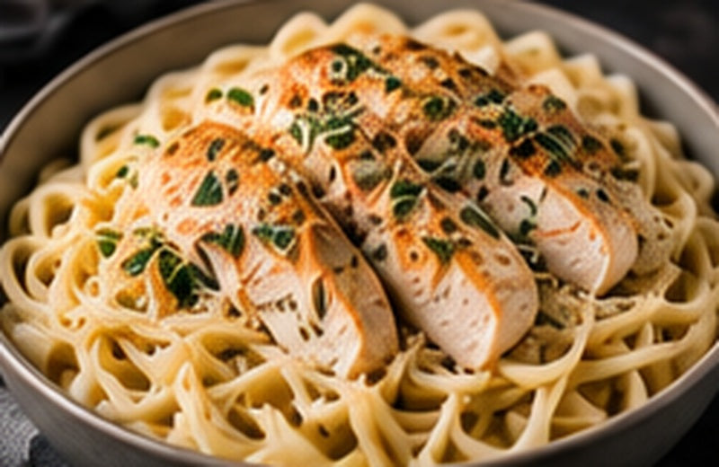 High Protein Chicken Alfredo