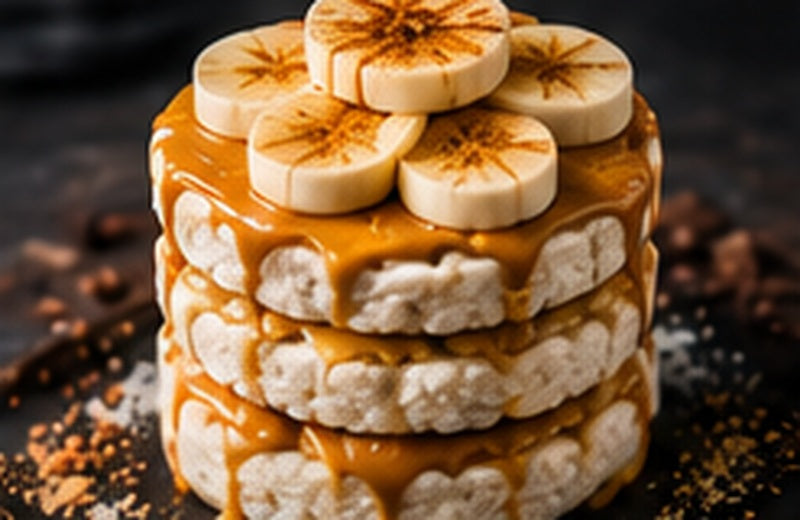 High Protein Rice Cake Stack